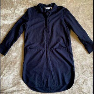 & Other stories Long Dark Navy shirt